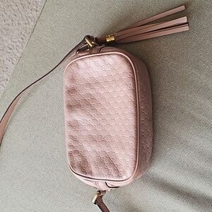 Gucci Microguccima Nude Pink Crossbody